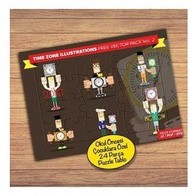 269PZ Zaman Kavramı Çocuklara Özel Puzzle Yapboz Tablo
