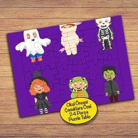 270 Halloween Cadılar Bayramı 24 Parça Çocuklara Özel Yapboz Tablo