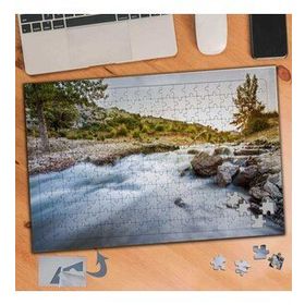271 Irmak ve Ağaçlar Doğa Manzarası 240 Parça Puzzle Yapboz Tablo