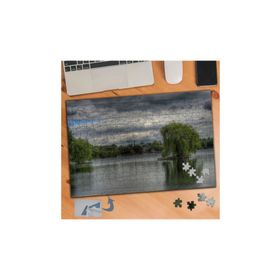 272 Göl Ve Ağaçlar Doğa Manzarası 240 Parça Puzzle Yapboz Tablo