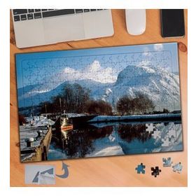274 Kış Mevsiminde İskele Manzarası 240 Parça Puzzle Yapboz Tablo