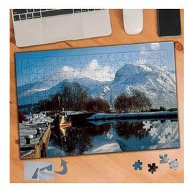 274 Kış Mevsiminde İskele Manzarası 240 Parça Puzzle Yapboz Tablo