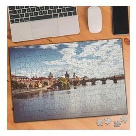 2762117 Prag Nehri Çek Cumhuriyeti Turistik 240 Parça Puzzle Yapboz