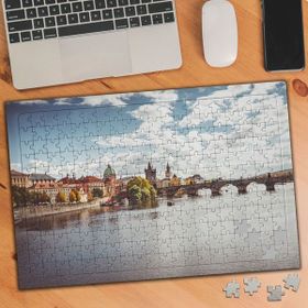 2762117 Prag Nehri Çek Cumhuriyeti Turistik 240 Parça Puzzle Yapboz