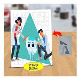 27632 Diş Temizleyen Diş Doktorları 99 Parça Puzzle Yapboz Tablo