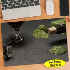 280 Şarap Şişesi Kadeh Bardağı Tirbişon 240 Parça Puzzle Yapboz