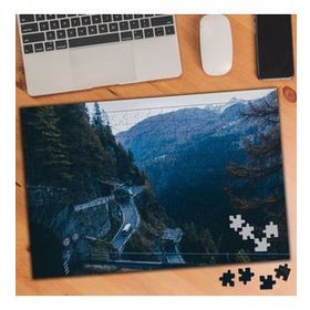 2809 Tepe İstasyonu Dağ Yolu 240 Parça Puzzle Yapboz