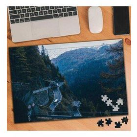 2809 Tepe İstasyonu Dağ Yolu 240 Parça Puzzle Yapboz