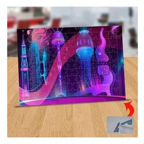 2823 Işıklı Eğlenceli Gece Hayatı 99 Parça Puzzle Yapboz Tablo