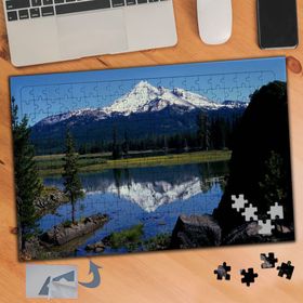 284 Karlı Dağ Manzarası Doğa 240 Parça Puzzle Yapboz Tablo