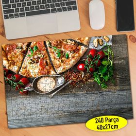 285270380 Üçgen Dilimli Lezzetli Pizza 240 Parça Puzzle Yapboz