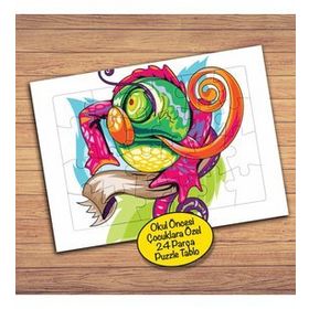 285PZ Rengarenk İguana Çocuklara Özel Puzzle Yapboz Tablo