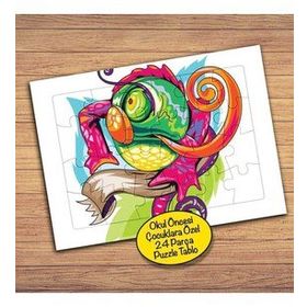 285PZ Rengarenk İguana Çocuklara Özel Puzzle Yapboz Tablo