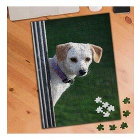 2860988 Sevimli Beyaz Tüylü Köpek 240 Parça Puzzle Yapboz