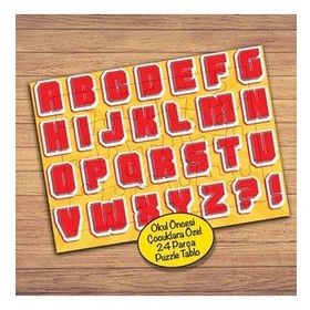 286PZ Türk Alfabesi Öğreniyorum Çocuklara Özel Puzzle Yapboz Tablo