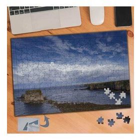 287 Mavi Gök Yüzü ve Deniz Manzarası 240 Parça Puzzle Yapboz Tablo