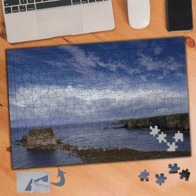 287 Mavi Gök Yüzü ve Deniz Manzarası 240 Parça Puzzle Yapboz Tablo