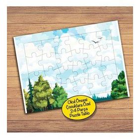 28792 Bulutlu Gökyüzü Çocuklara Özel Puzzle Yapboz Tablo