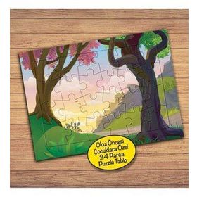 28796 Ormandaki Yol Çocuklara Özel Puzzle Yapboz Tablo