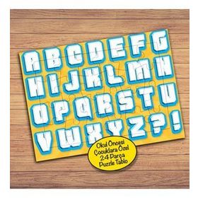 287PZ Türk Alfabesi Çocuklara Özel Puzzle Yapboz Tablo