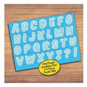 289PZ Renkli Türk Alfabesi Çocuklara Özel Puzzle Yapboz Tablo