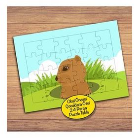 28PZ Yuvasında Sevimli Sincap Çocuklara Özel Puzzle Yapboz Tablo