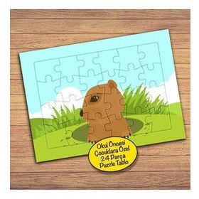 28PZ Yuvasında Sevimli Sincap Çocuklara Özel Puzzle Yapboz Tablo