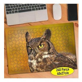 291 Keskin Bakışlı Sevimli Hayvan Baykuş 240 Parça Puzzle Yapboz