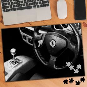 2918130 Siyah Beyaz Ferrari 240 Parça Puzzle Yapboz