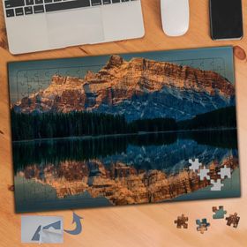 294 Büyüleyici Dağ Manzara Yansıması 240 Parça Puzzle Yapboz Tablo