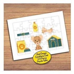 294PZ Köpekcik Ve Kulübesi Çocuklara Özel Puzzle Yapboz Tablo