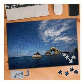 297 Denizin Ortasındaki Kayalıklar 240 Parça Puzzle Yapboz Tablo
