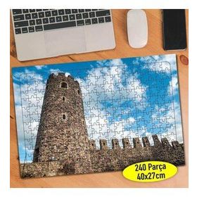 299792 Gürcistan Rabati Kalesi Manzarası 240 Parça Puzzle Yapboz