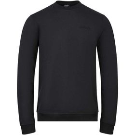 2AS 2ASORLUFBSS24-0924 Orlando Siyah Interlok Sıfır Yaka Erkek Sweatshirt