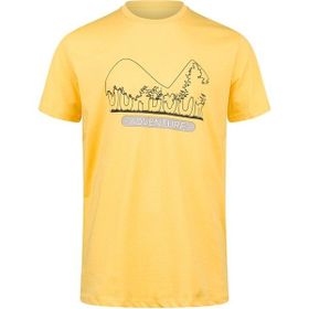 2AS Alex Baskılı Sarı Erkek Sıfır Yaka T-Shirt