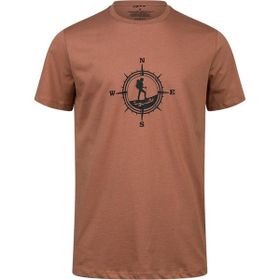2AS Alex Kahve Baskılı Erkek Sıfır Yaka T-Shirt