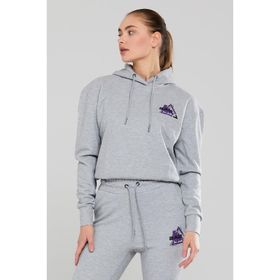 2AS Every Antrasit Melanj Kadın Kapüşonlu Sweatshirt
