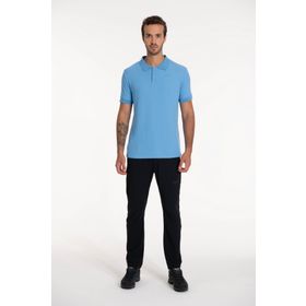 2AS Mavi Polo Yaka Teal Erkek Tişört