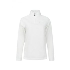 2AS Pinna Yarım Fermuarlı Beyaz Polar Kadın Sweatshirt