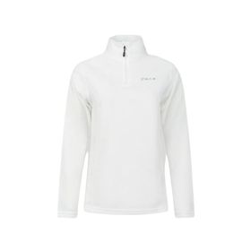 2AS Pinna Yarım Fermuarlı Beyaz Polar Kadın Sweatshirt