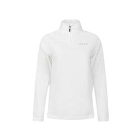 2AS Pinna Yarım Fermuarlı Beyaz Polar Kadın Sweatshirt