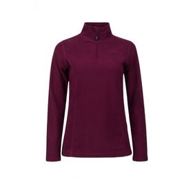 2AS Pinna Yarım Fermuarlı Mor Polar Kadın Sweatshirt