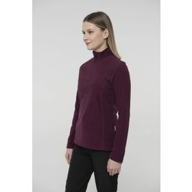 2AS Pinna Yarım Fermuarlı Mor Polar Kadın Sweatshirt