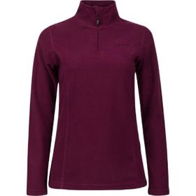 2AS Pinna Yarım Fermuarlı Mor Polar Kadın Sweatshirt