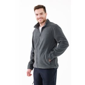 2AS Saka Antrasit Tam Fermuarlı Erkek Polar Sweatshirt