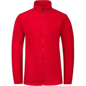 2AS Saka Kırmızı Tam Fermuarlı Erkek Polar Sweatshirt