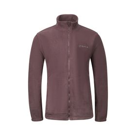 2AS Saka Mürdüm Tam Fermuarlı Erkek Polar Sweatshirt