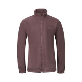 2AS Saka Mürdüm Tam Fermuarlı Erkek Polar Sweatshirt