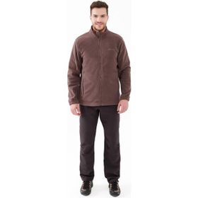 2AS Saka Mürdüm Tam Fermuarlı Erkek Polar Sweatshirt