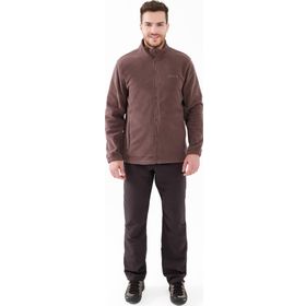 2AS Saka Mürdüm Tam Fermuarlı Erkek Polar Sweatshirt